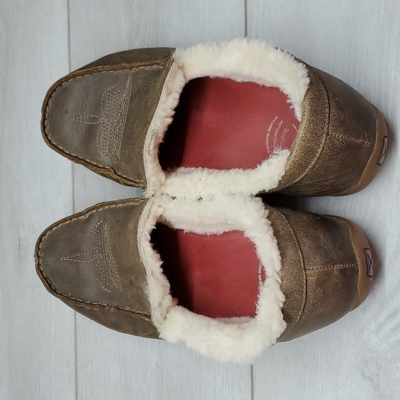Twisted X Womens Moccasin Leather Insulated Lined Loafer Slip on shoes sz 10M - Picture 8 of 12